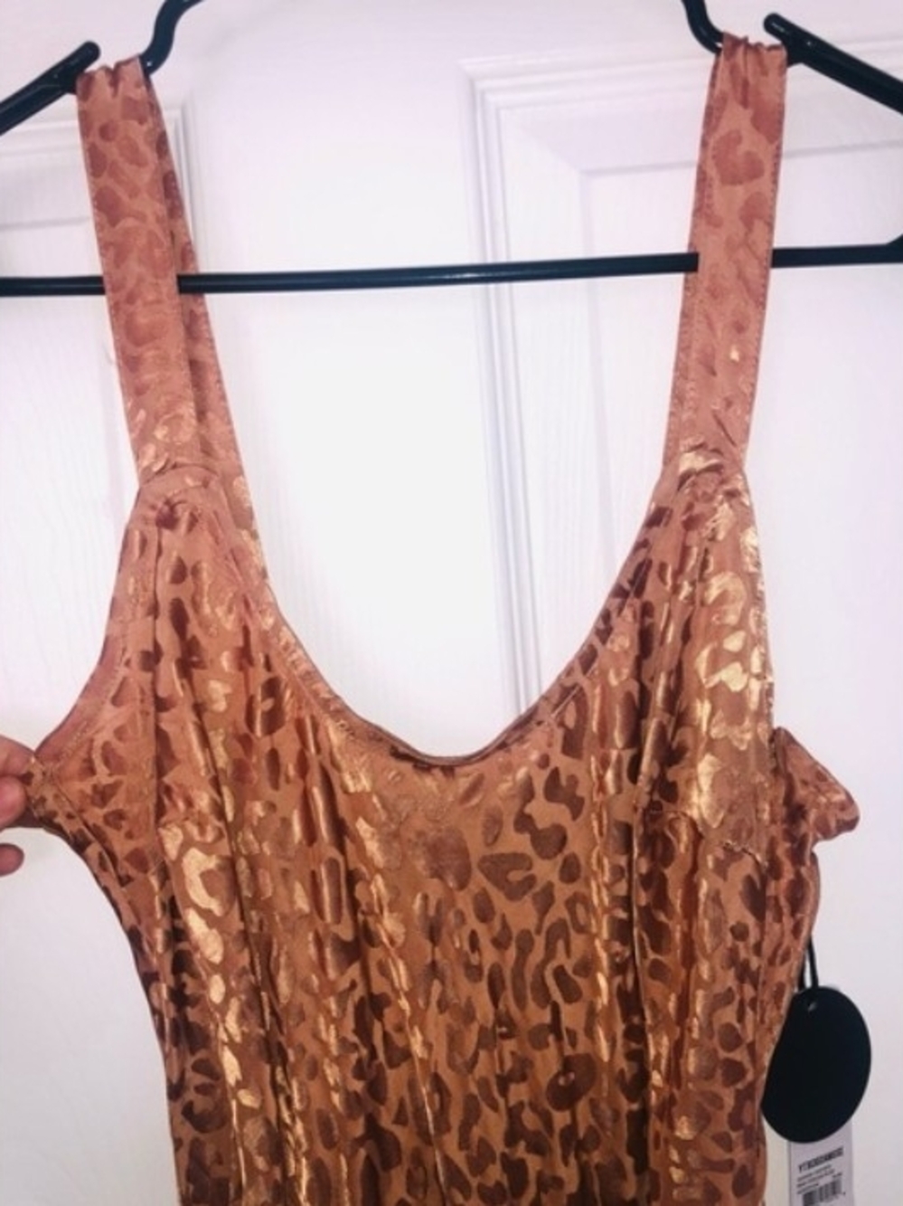 NWT Amuse Society Anissa Woven Mini Dress - Rum Color - See Pics - Picture 5 of 7